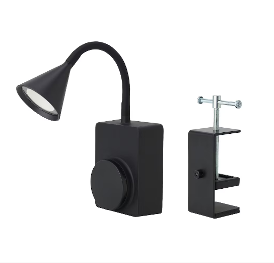 ĐÈN LED VÀ KẸP TÅGVIRKE IKEA - ĐEN