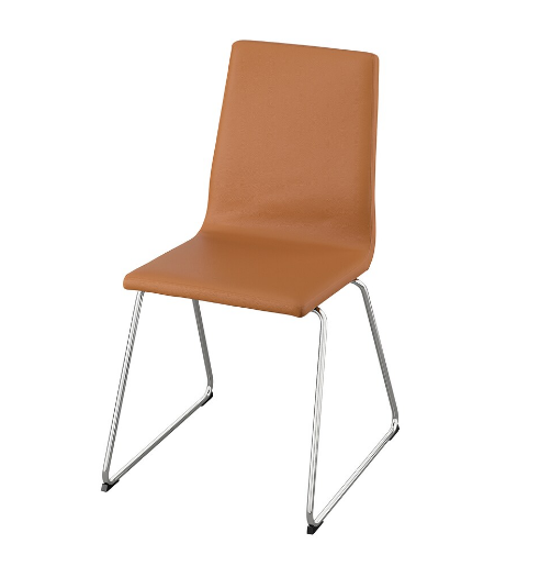 GHẾ TỰA LILLÅNÄS IKEA - MẠ CROM/VÀNG NÂU