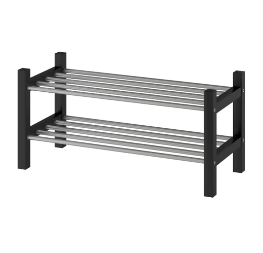 GIÁ ĐỂ GIẦY TJUSIG IKEA - ĐEN 79x32x37cm
