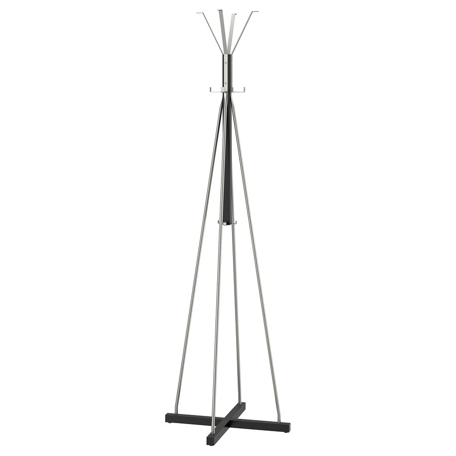 GIÁ ĐỂ MŨ VÀ ÁO KHOÁC TJUSIG IKEA - ĐEN 193 cm