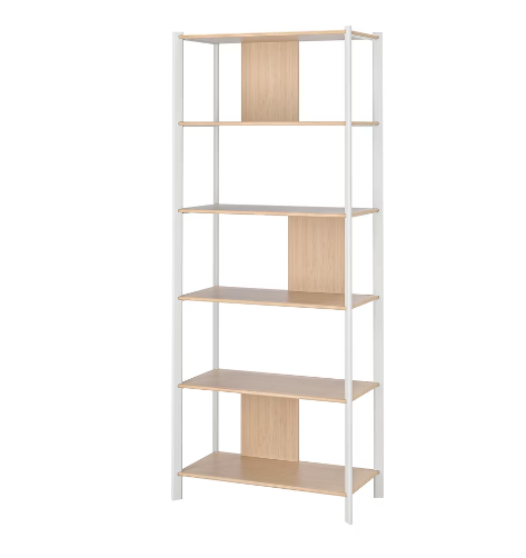 KỆ LƯU TRỮ JÄTTESTA IKEA - TRẮNG/TRE 80x195 cm