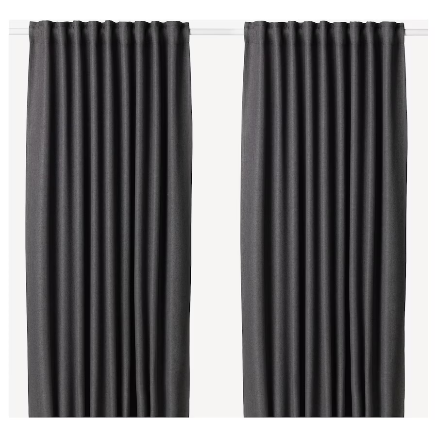 RÈM CỬA ANNAKAJSA IKEA - XÁM 145x250 cm