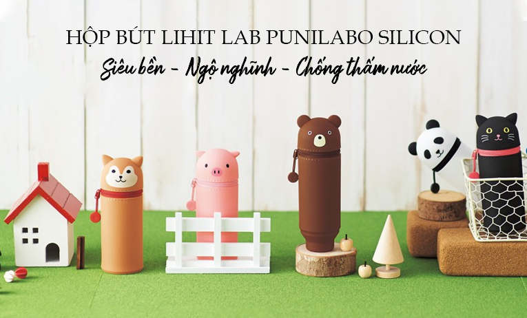 Hộp bút Lihit Lab Punilabo Pen silicon