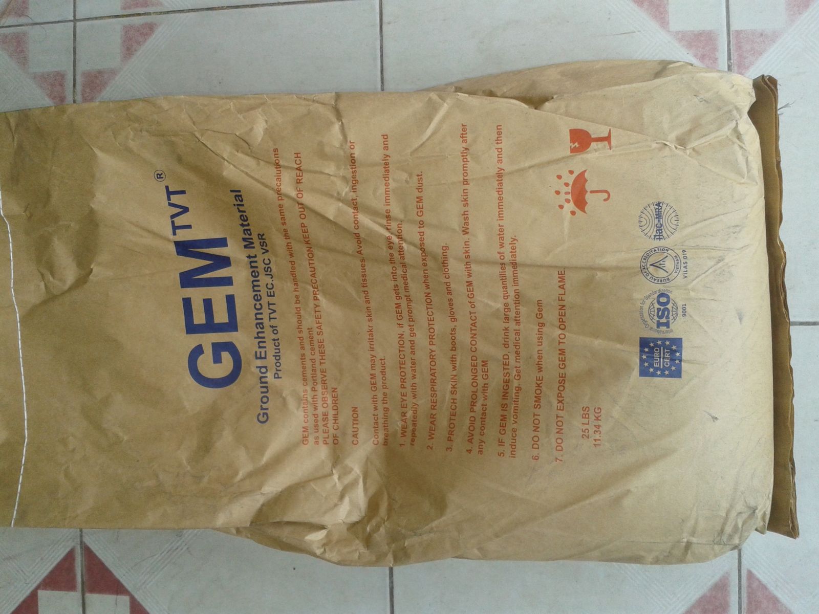 Hóa chất giảm điện trở đất GEM Việt Nam