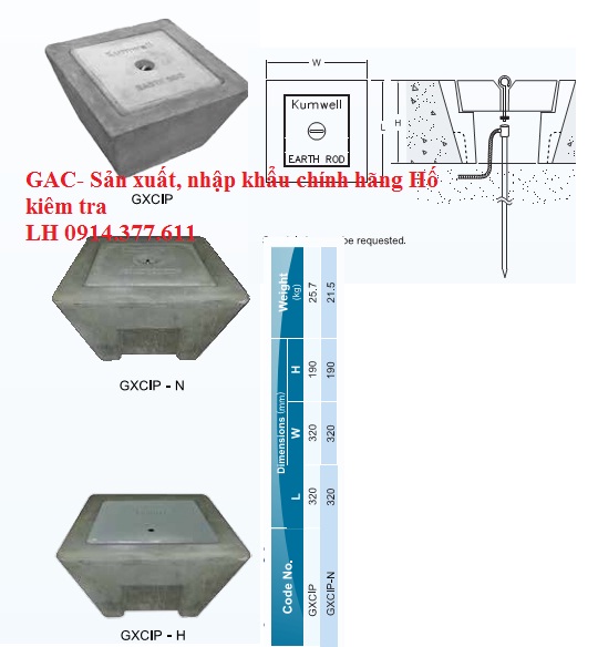 Hố kiểm tra tiếp địa -GAC