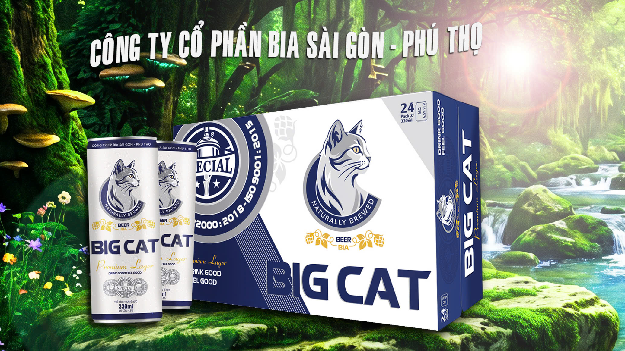 Công ty cổ phần Bia Sài Gòn - Phú Thọ sản xuất sản phẩm mới - Bia Big Cat