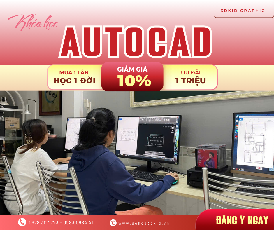 Khóa Học AutoCAD TPHCM: Thành Thạo 2D/3D, Nắm Chắc Cơ Hội Việc Làm