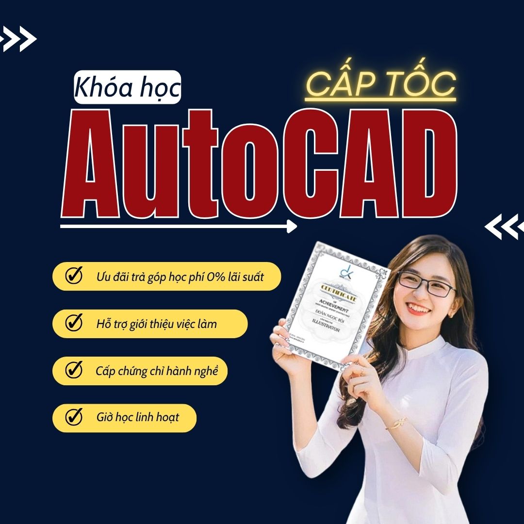 Khóa Học Autocad Cấp Tốc Tại 3DKID| Học Thực Chiến, Làm Được Việc Ngay!