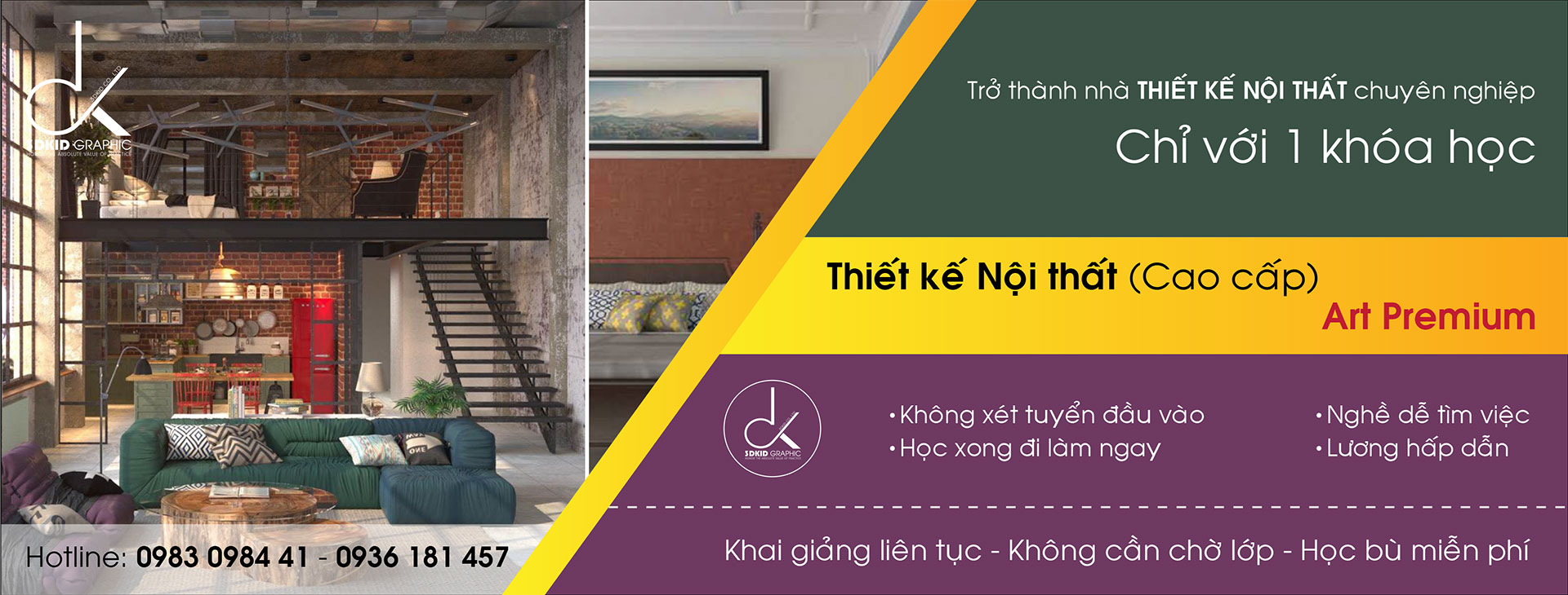 KHÓA HỌC THIẾT KẾ NỘI THẤT CẤP TỐC TẠI TPHCM