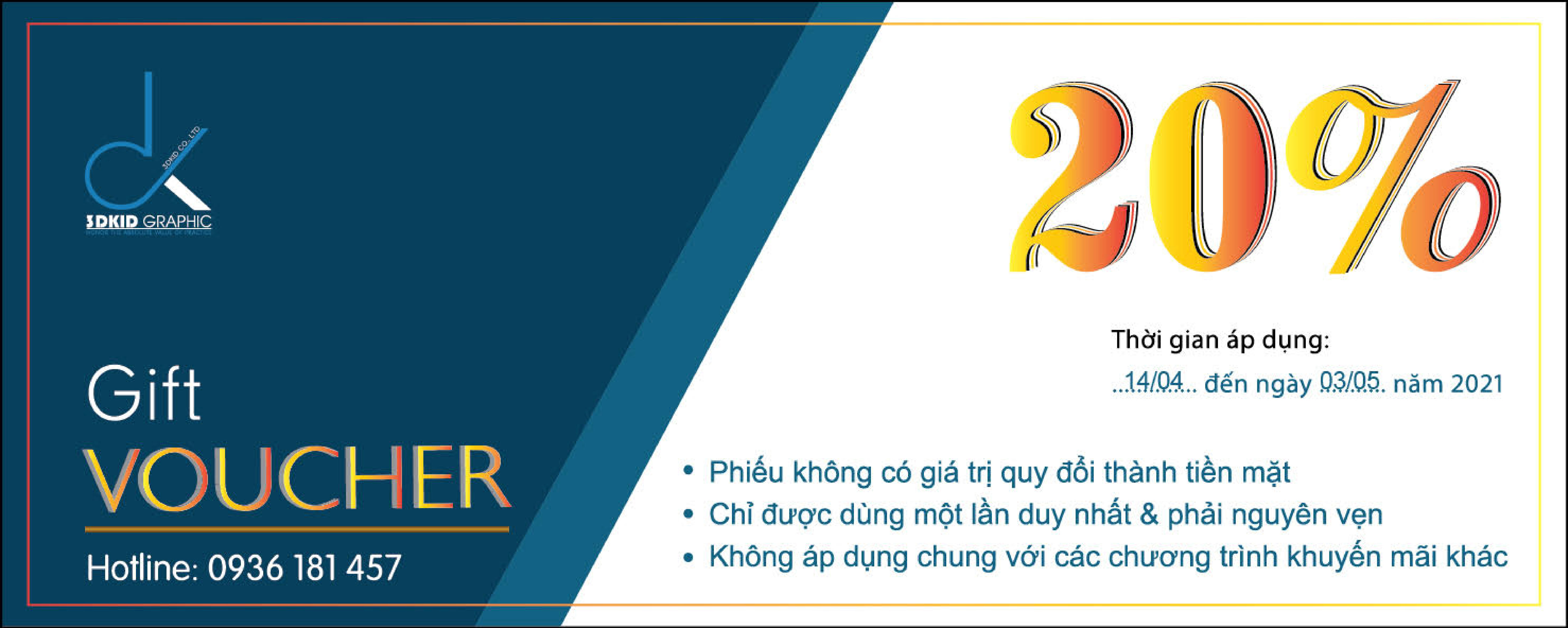 THƯ CẢM ƠN VÀ PHIẾU ƯU ĐÃI HỌC PHÍ NHÂN DỊP ĐẠI LỄ 30/4 - 1/5