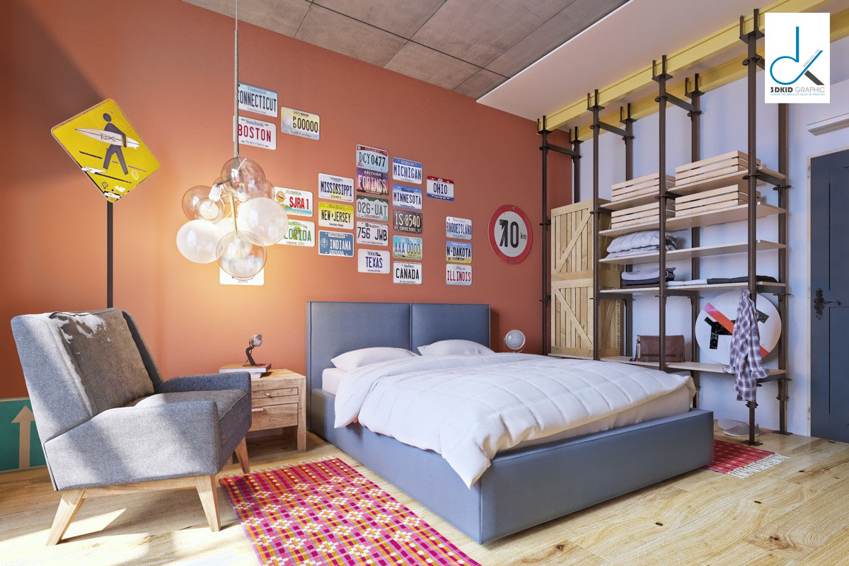 phòng ngủ đơn giản mà đẹp