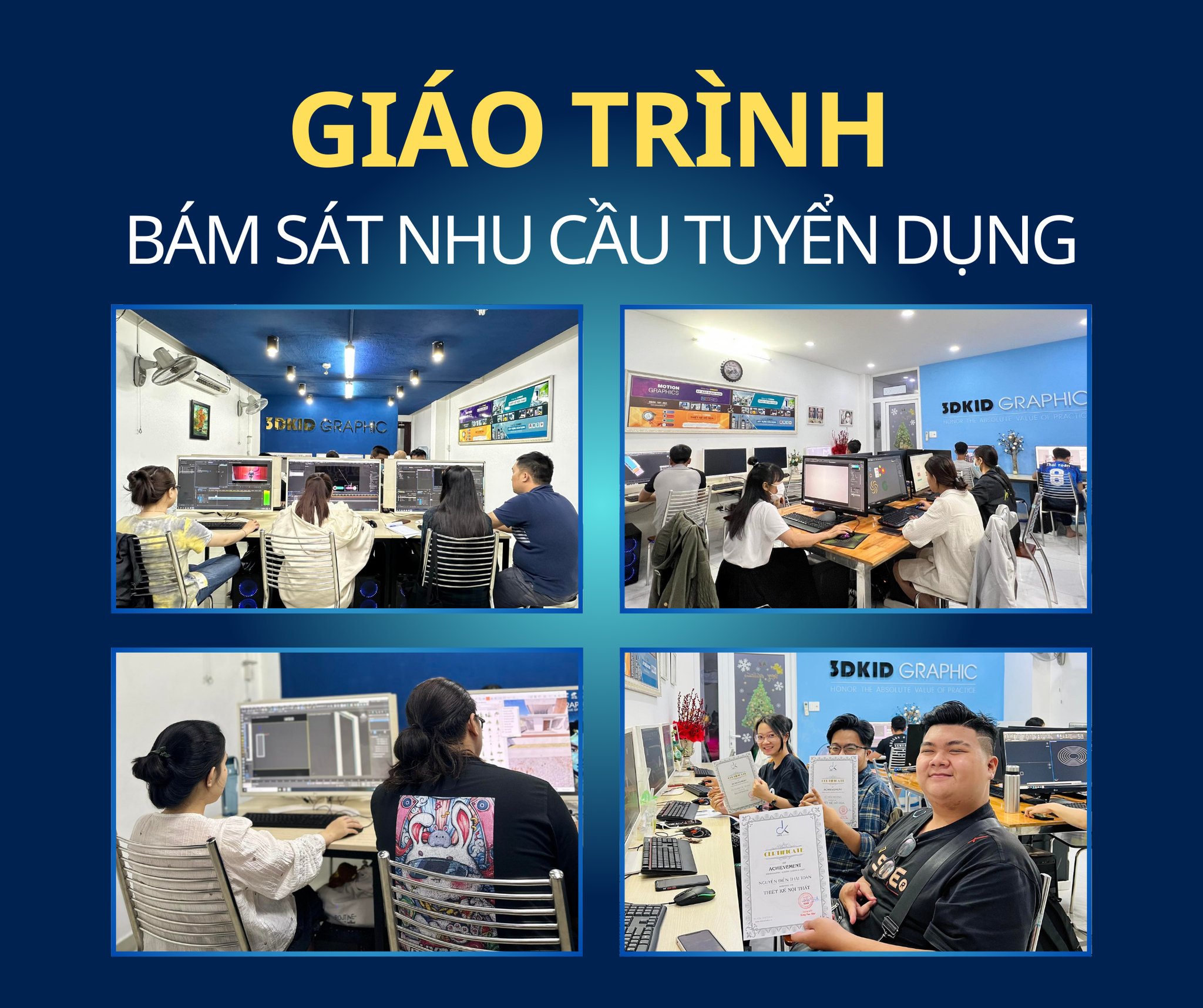 Khóa Học Thiết Kế Đồ Họa Online tại Trung tâm ĐỒ HỌA 3DKID