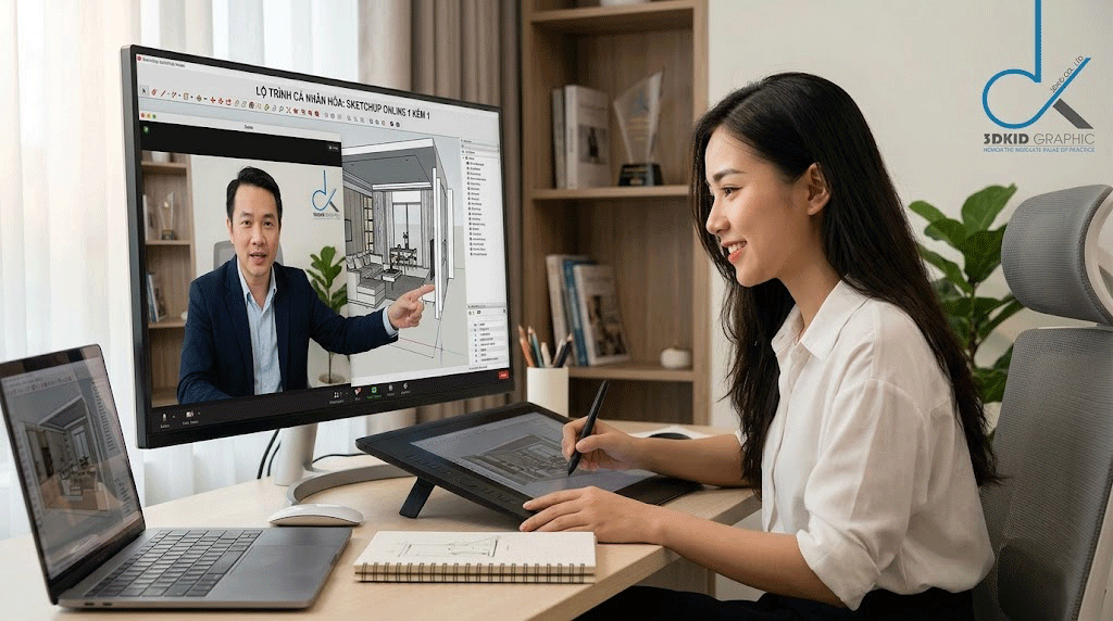 Lộ trình học Sketchup Online cá nhân hóa