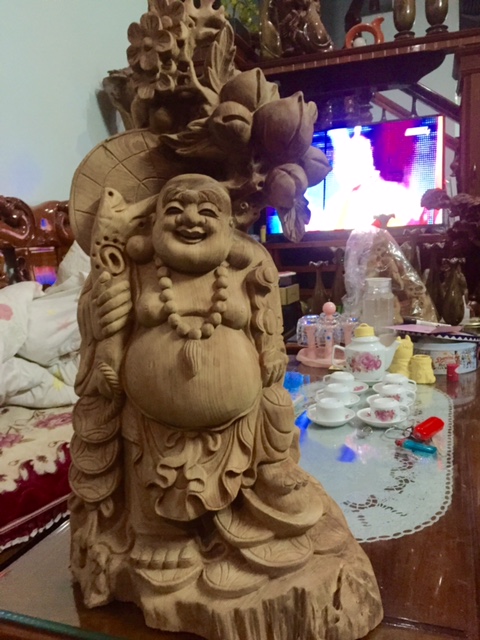 TƯỢNG DI LẶC VÁC CÀNH ĐÀO (M: DL86)