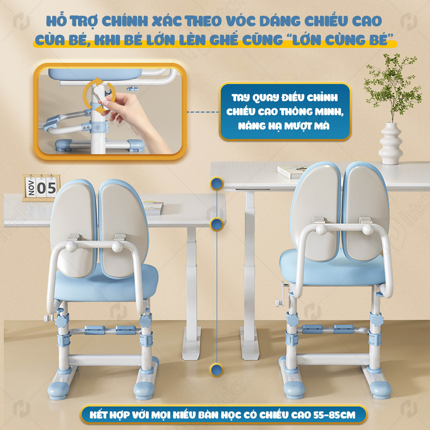 ghế tăng giảm chiều cao Zx01