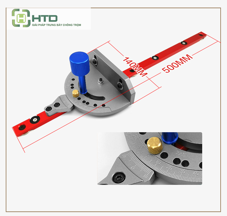 bộ thước đo độ xẻ rãnh