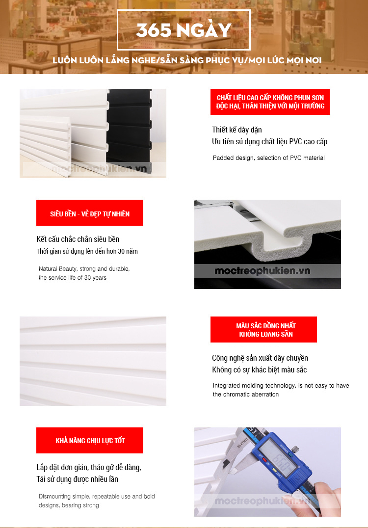 tấm slatwall PVC