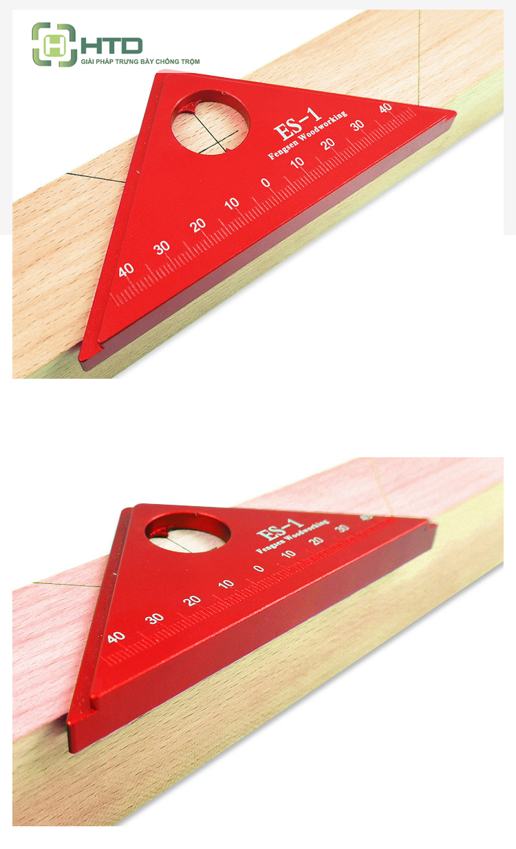Thước tam giác dùng làm mộc