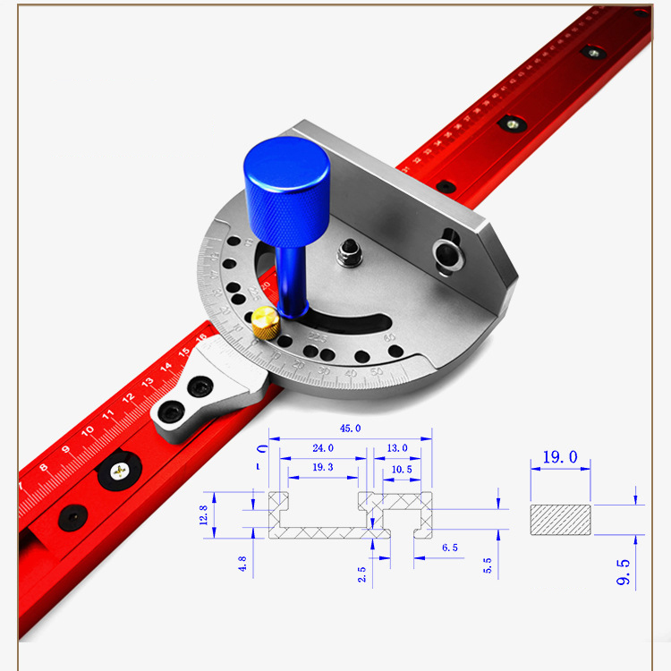 bộ thước đo độ xẻ rãnh