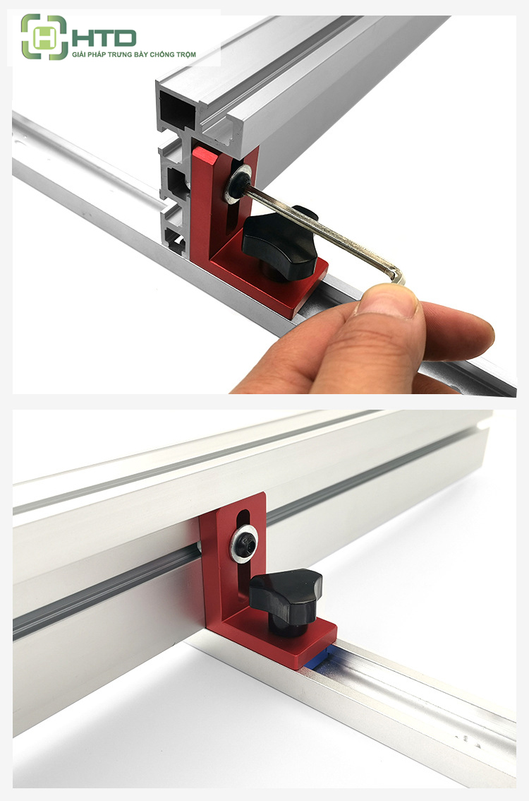 chân đế cố định trượt