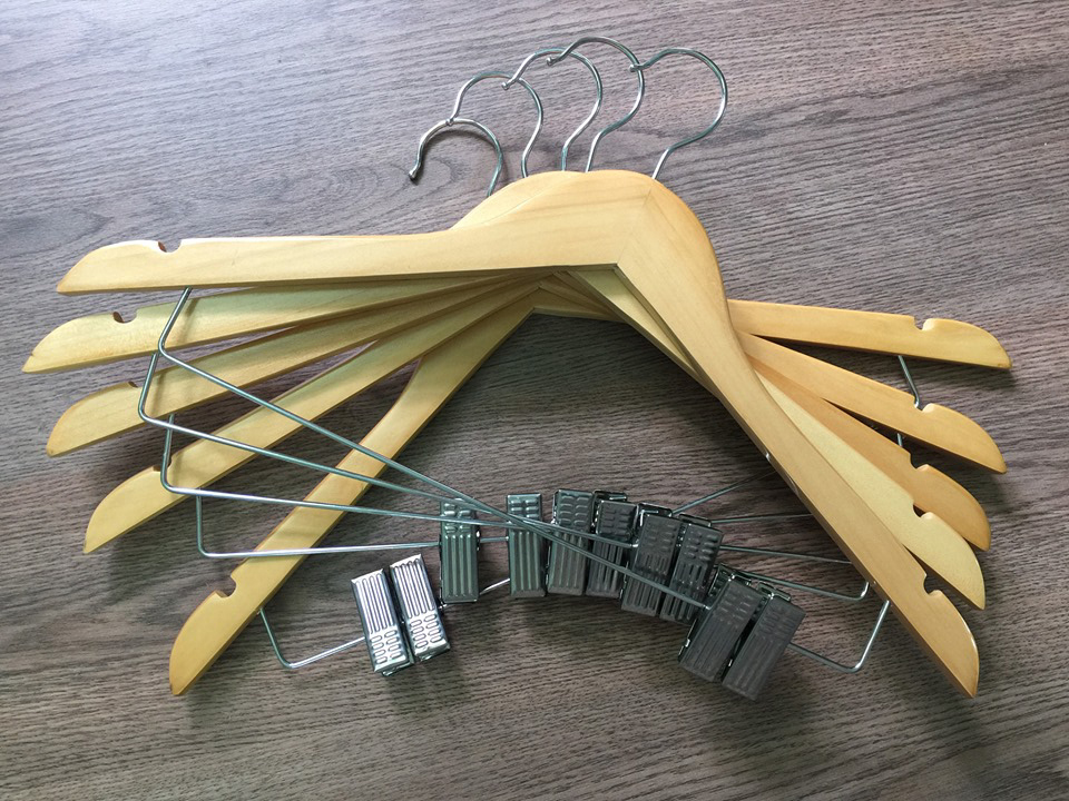 móc gỗ treo quần áo