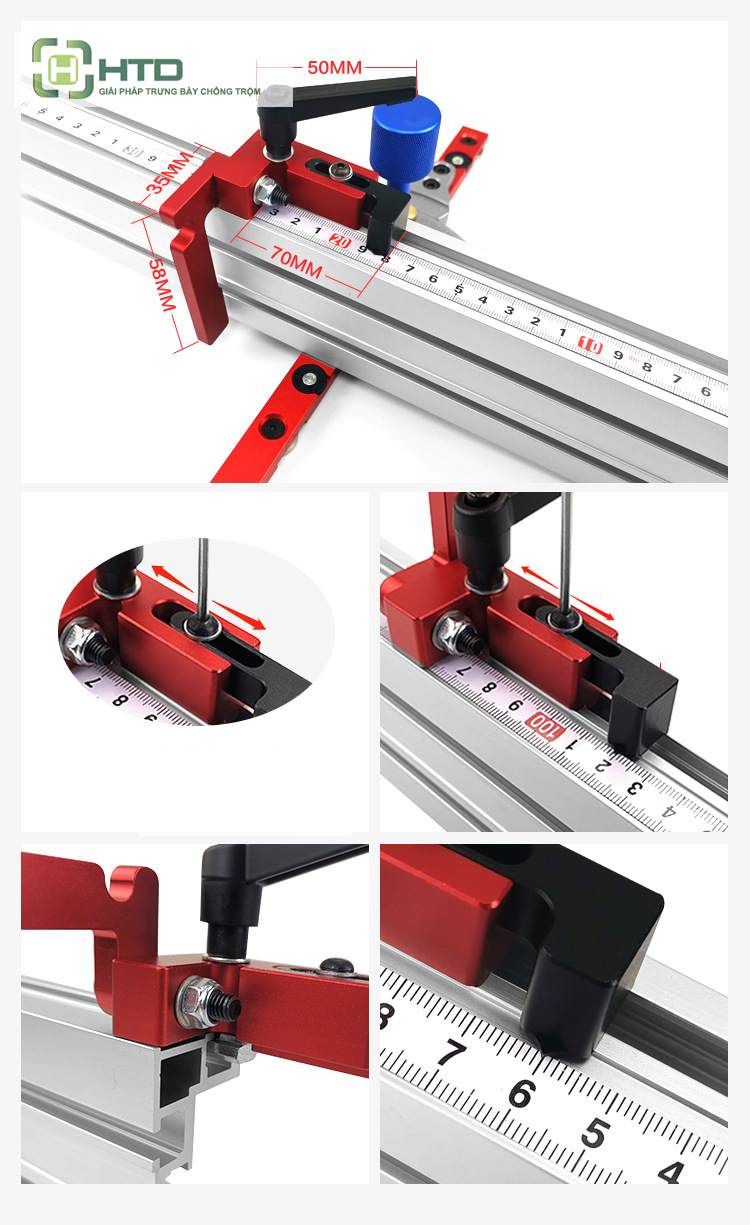 bộ thước đo độ xẻ rãnh