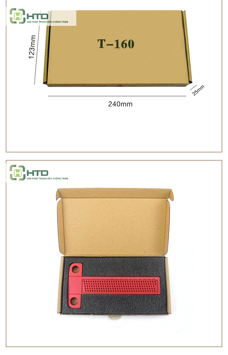 thước đo gỗ có lỗ đánh dấu