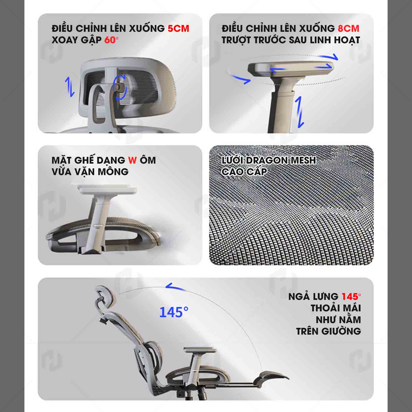 Ghế Văn Phòng Ergonomic 919