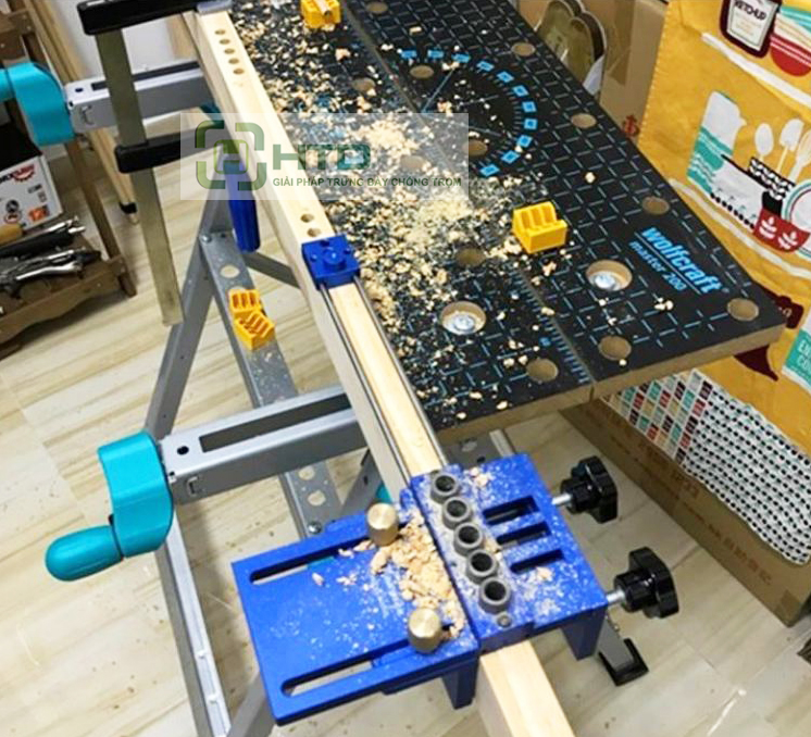 Bộ cữ định vị khoan lỗ chốt trên gỗ