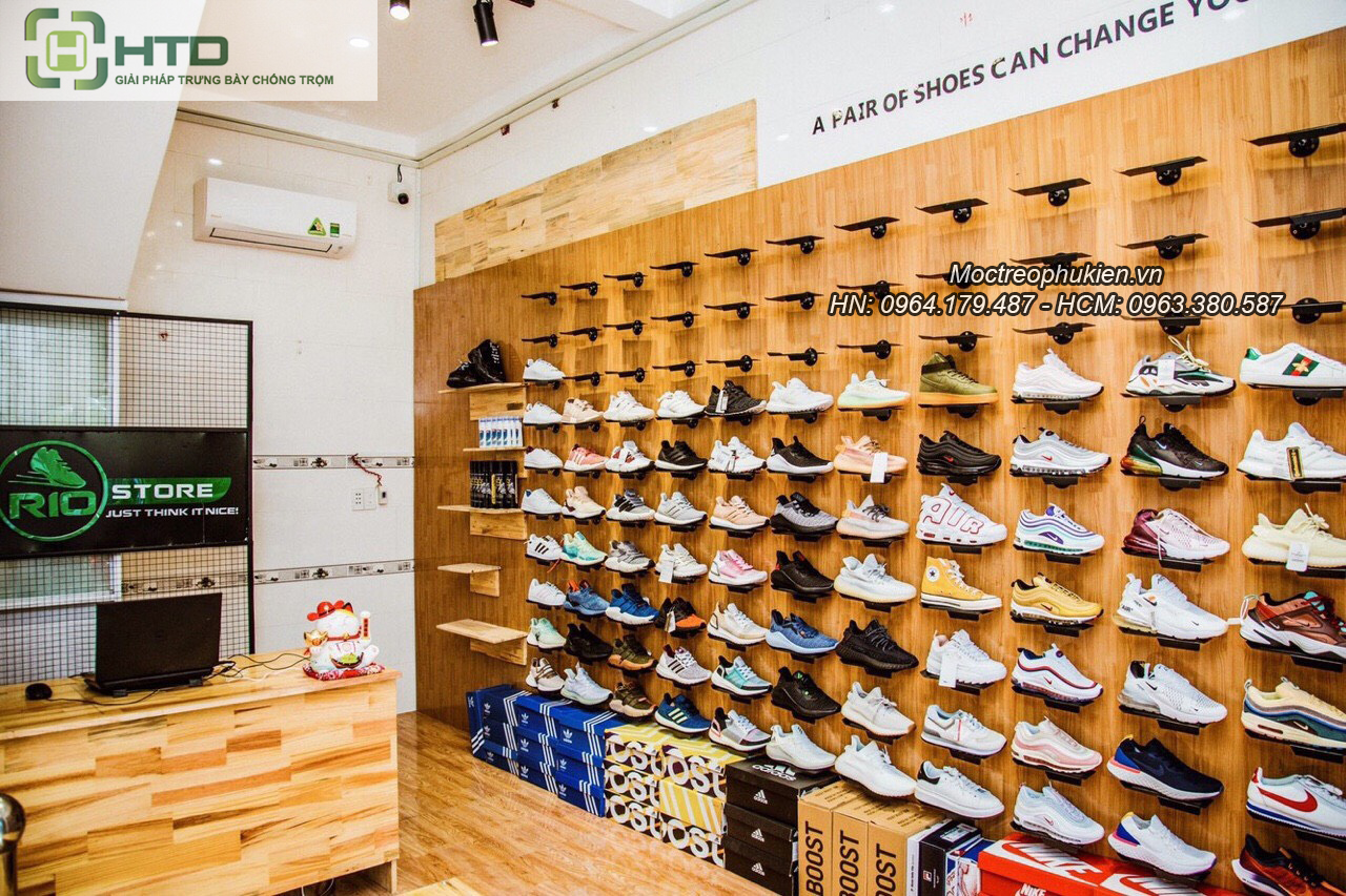 kệ trưng bày giày dép