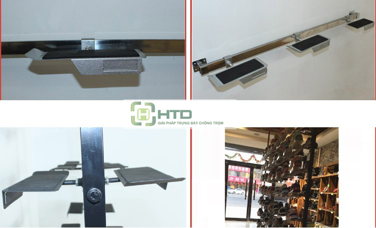 kệ treo giày dép trưng bày