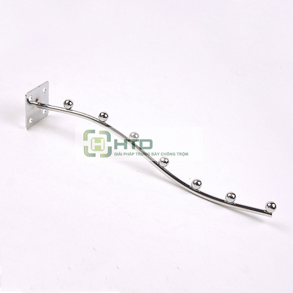 móc treo quần áo, móc treo hàng siêu thị Móc Treo Quần Áo inox bắn trực tiếp vào tường