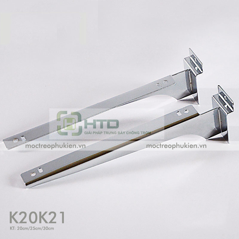 tay đỡ cài rãnh, vách slatwall