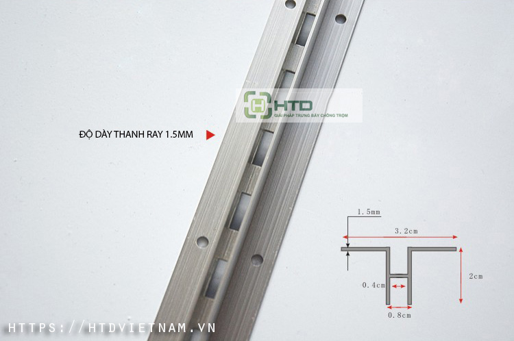 thanh ray nhom gan tuong