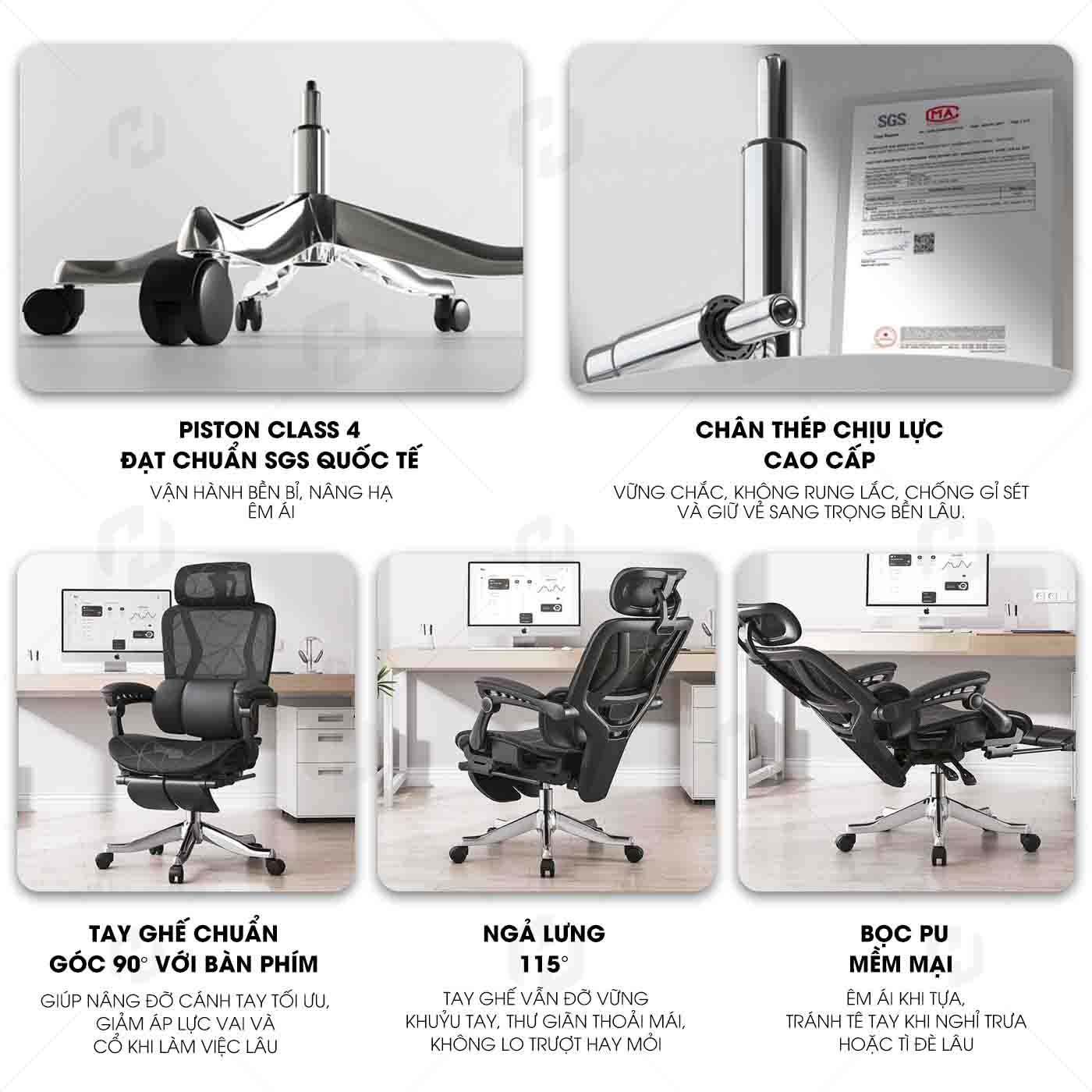 Ghế Công Thái Học HTD-W892