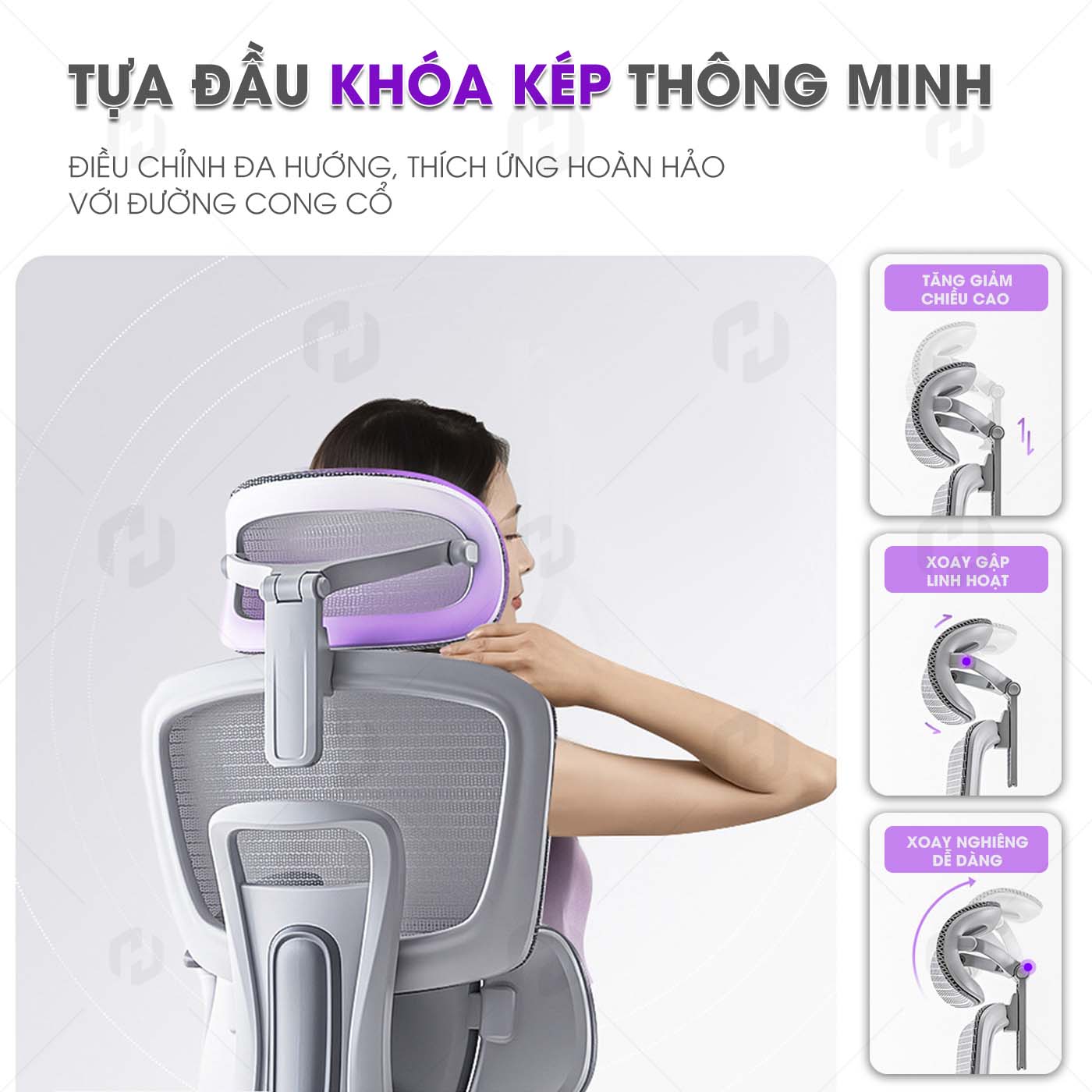 ghế công thái học HTD-X360