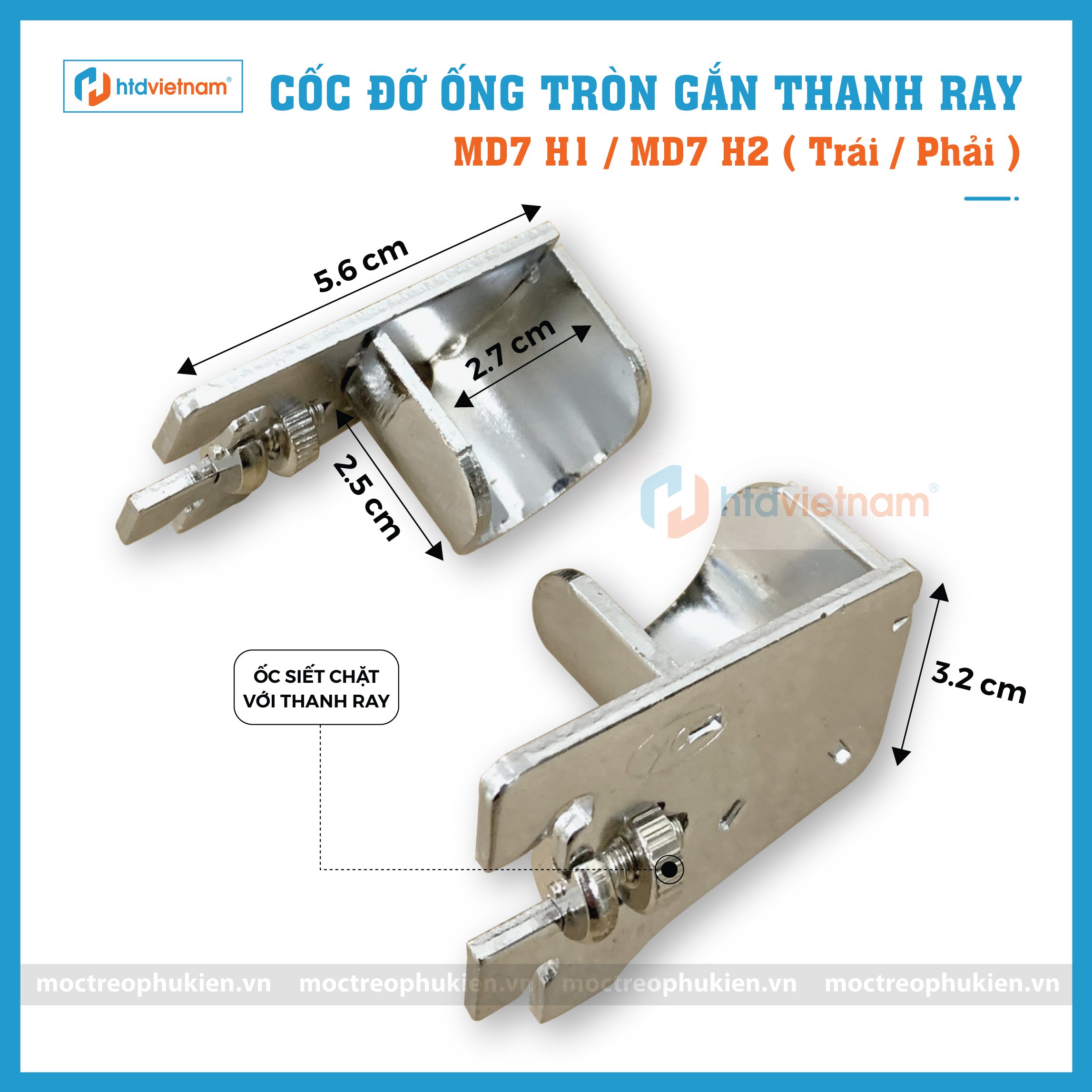 cốc đỡ ống tròn