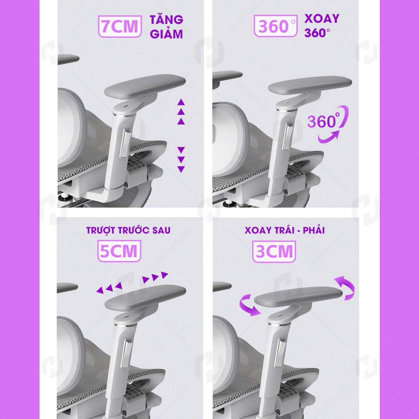 ghế công thái học HTD-X360