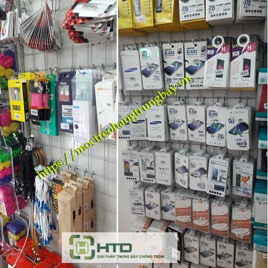 khung lưới treo hàng siêu thị