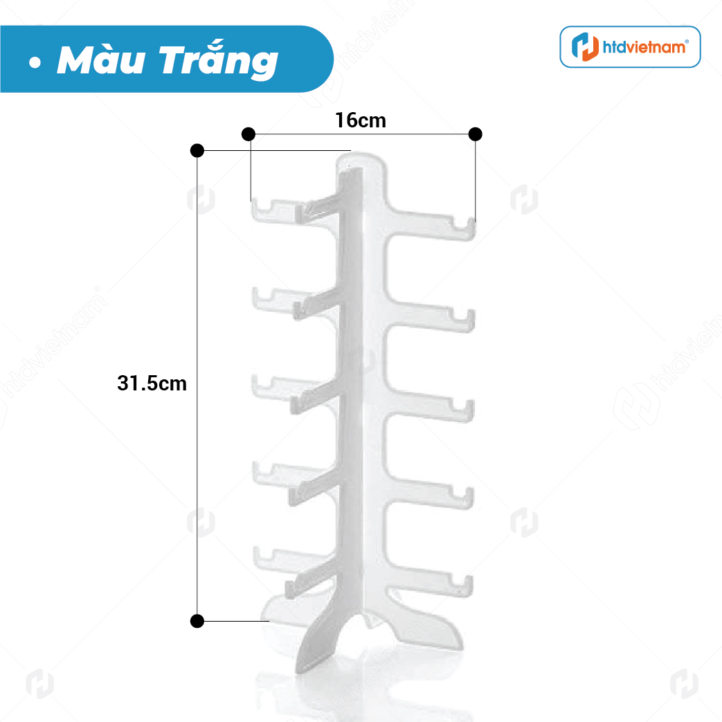 giá kệ kính mắt màu trắng