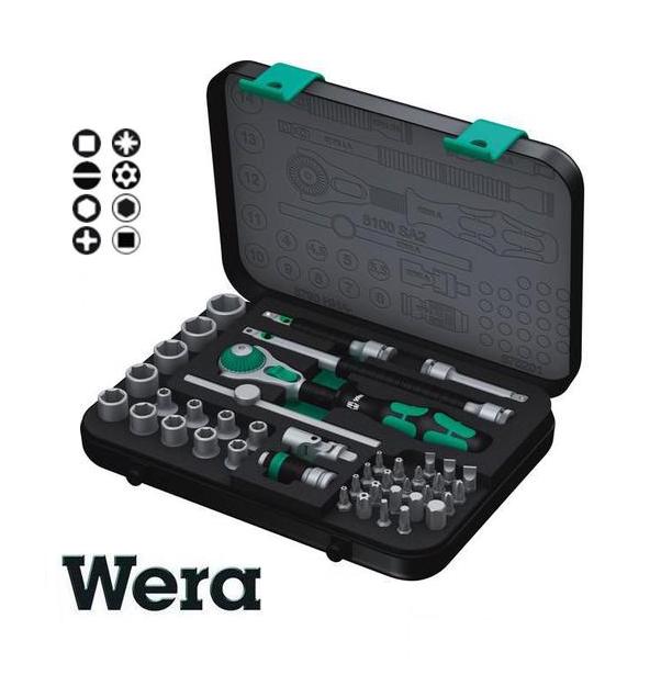 Bộ đầu tuýp Wera 1/4 inch, bộ đầu khẩu Wera 1/4 inch, bộ tuýp Wera 05003533001, bộ tuýp Wera 42 chi tiết,