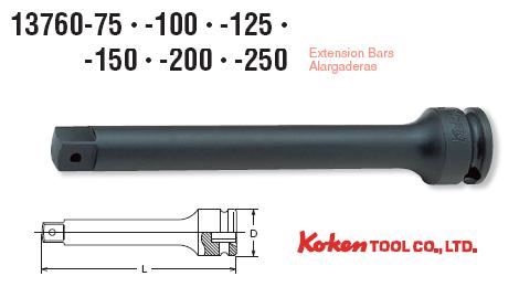 Thanh nối dài 3/8 inch, Koken 13760-100, 13760-150, thanh nối Koken 150mm