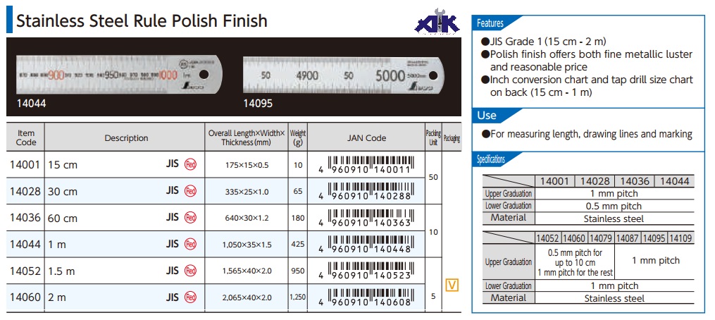 Thước Shinwa, thước thép thẳng, thước thép 150mm, Shinwa 14001, Shinwa 14028