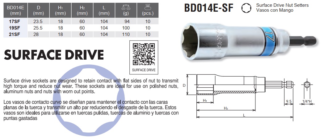 Koken BD014E-SF, tuýp Koken dùng trong xây lắp, tuýp Koken BD014E-SF