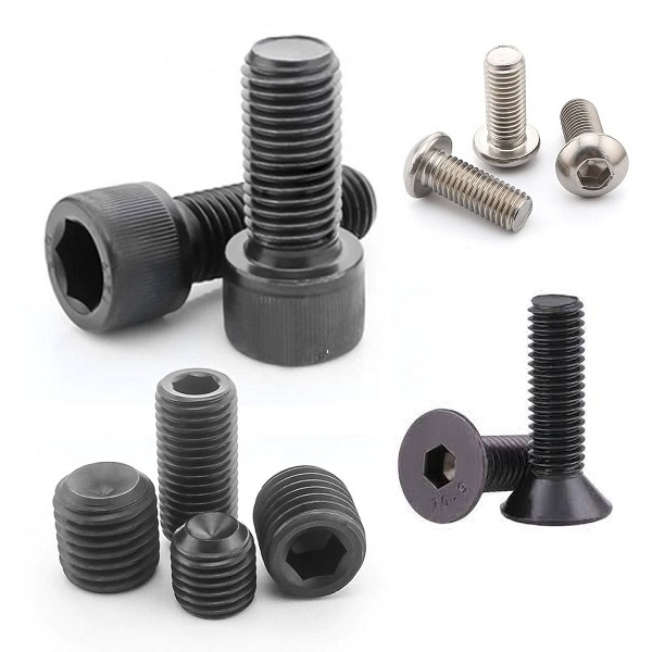 Bu lông đầu lục giác chìm, vít lục giác chìm,