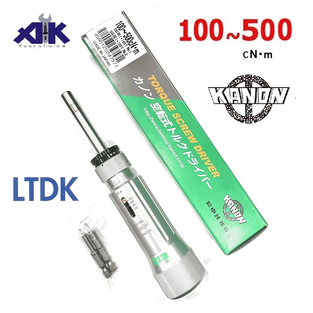 Tô vít lực Kanon, Kanon CN500LTDK, dải lực 100-500cNm, tô vít đặt lực