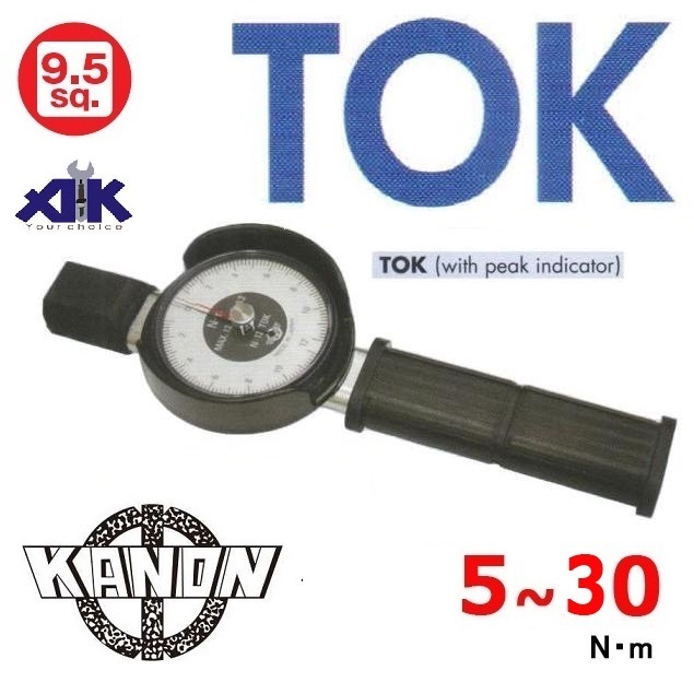 Cần xiết lực 3/8, cần xiết lực kim chỉ, Kanon N30TOK-G, cần xiết lực 5Nm đến 30Nm
