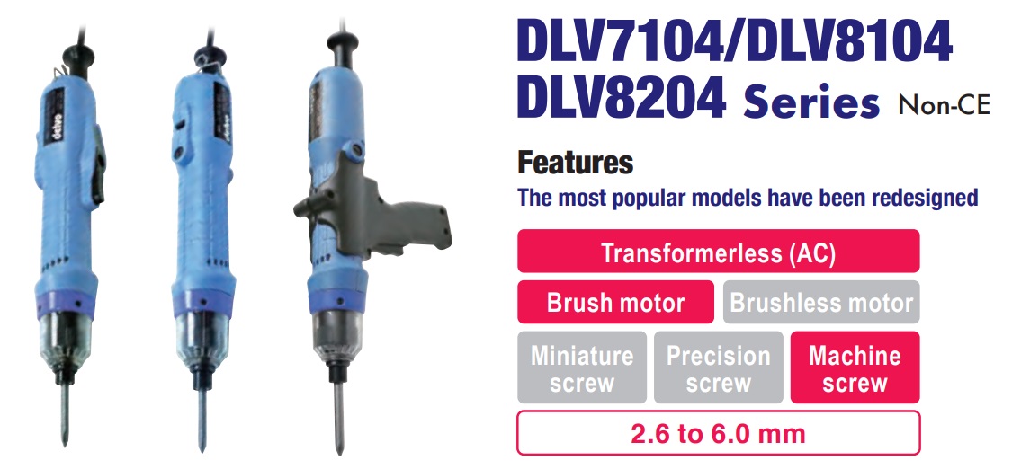 Dòng tô vít điện Delvo DLV7124, Delvo DLV7124-MKE, dải lực 0.25-0.75Nm