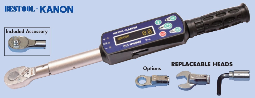 Cần siết lực điện tử, Kanon DTC-N200REV, đồng hồ điện tử, cờ lê lực