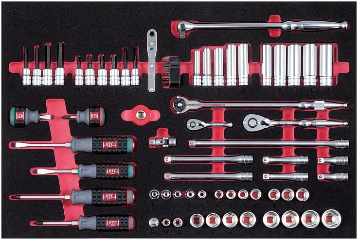 Khay xốp đựng dụng cụ, ETKT73-02W1 KTC, khay mút xốp, khay đựng dụng cụ